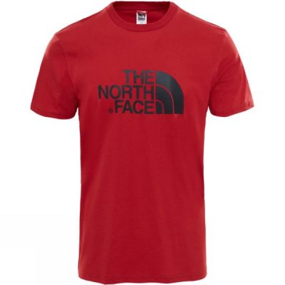 Tee The North Face Manga Corta Easy Hombre Rojas - Chile VQR856137